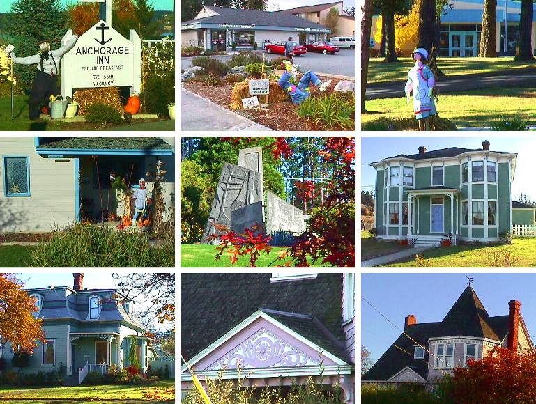 Coupeville Sculptures and Houses