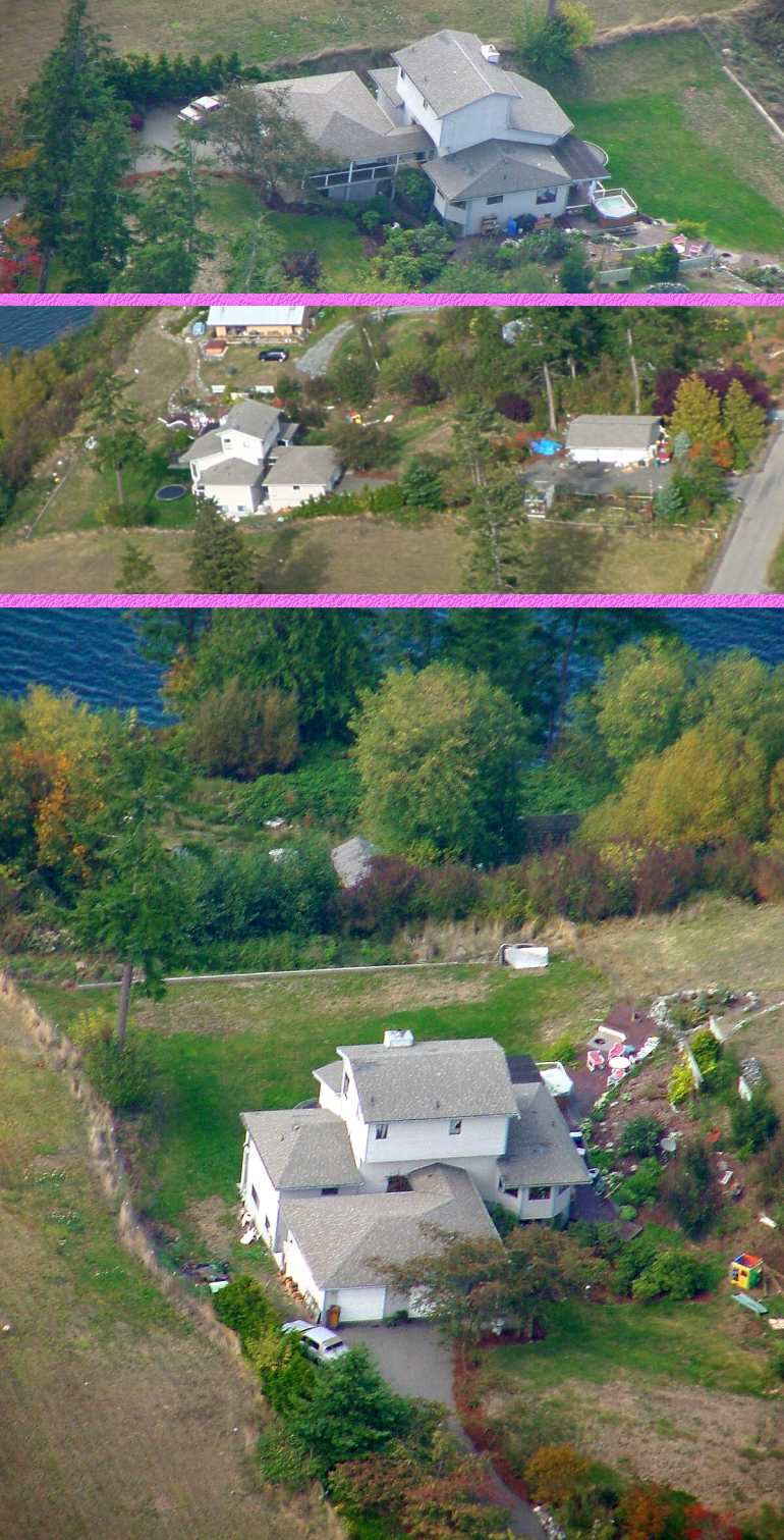 Newer Air Views of House - 10/15/01
(Click to enlarge)