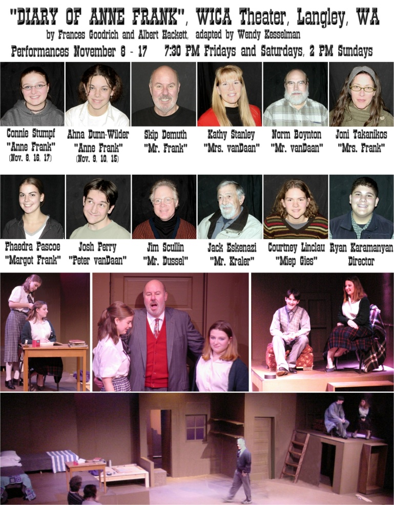 'The Diary of Anne Frank' Cast - November 8 - 17, 2002