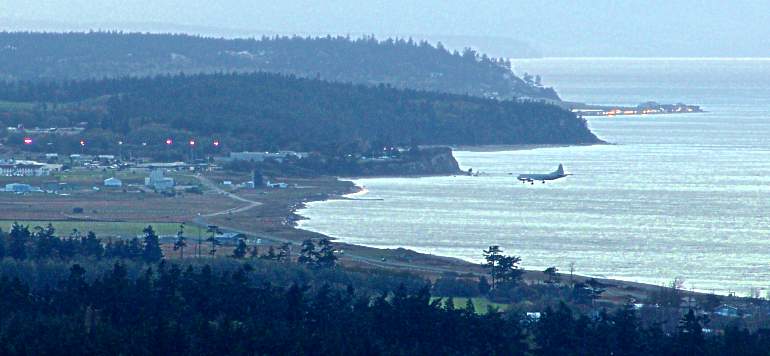Evening landing at Ault Field - 10/28/05