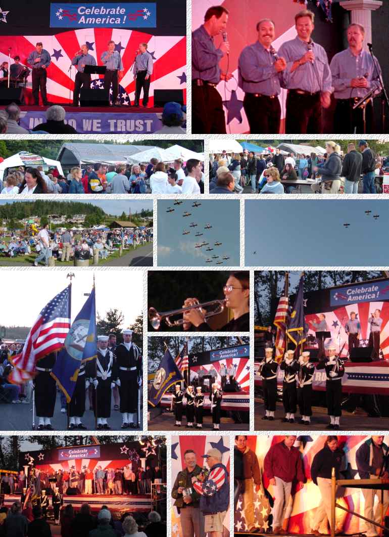 Patriotic Program at Celebrate America 2001, Freeland Park, 7/3/02
(Click to enlarge)