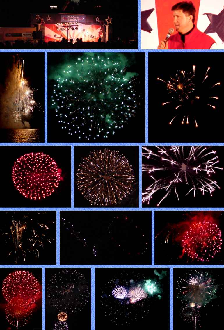 Fantastic Fireworks at Celebrate America, 7/3/01
(Click to enlarge)