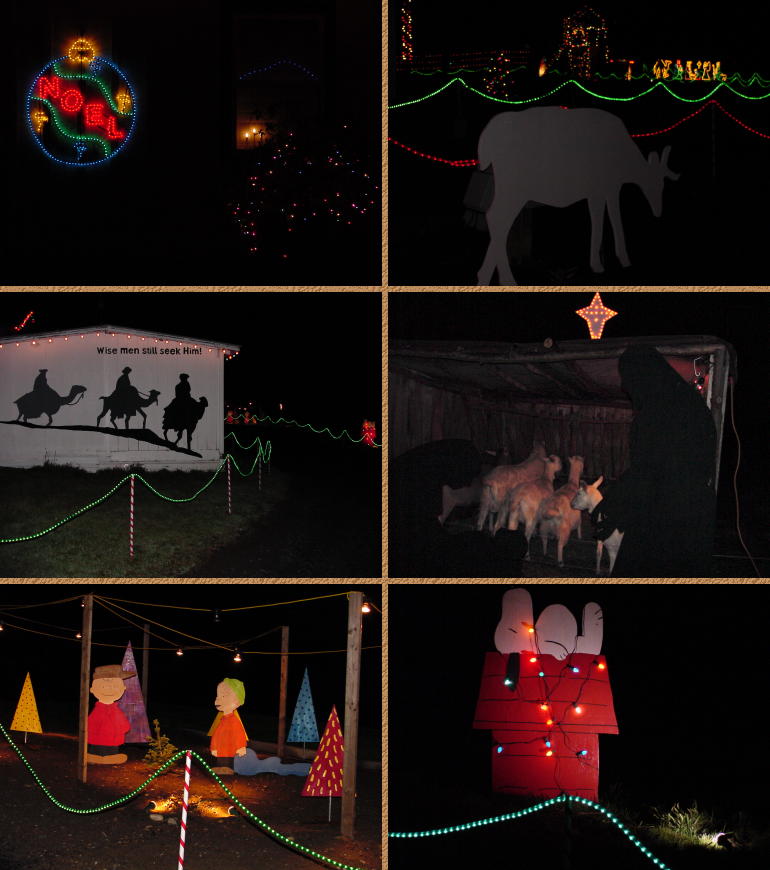 Christmas Lights at Clinton Home - December, 2000