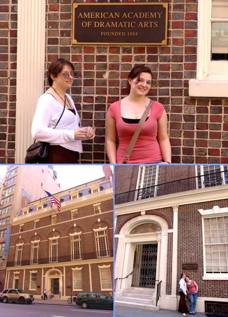 Jan and Constanze in front of her school - 4/16/06