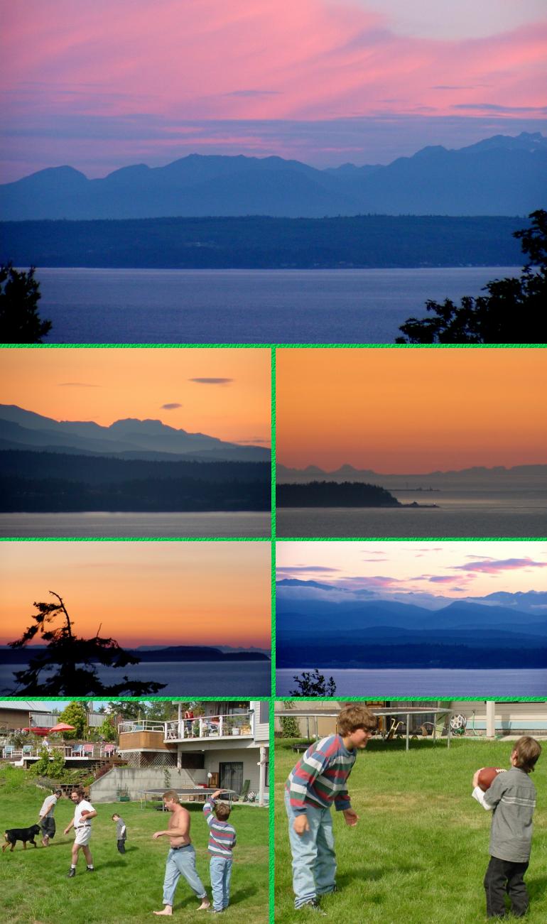 Football and Sunset - July 29, 2001
(Click to enlarge)