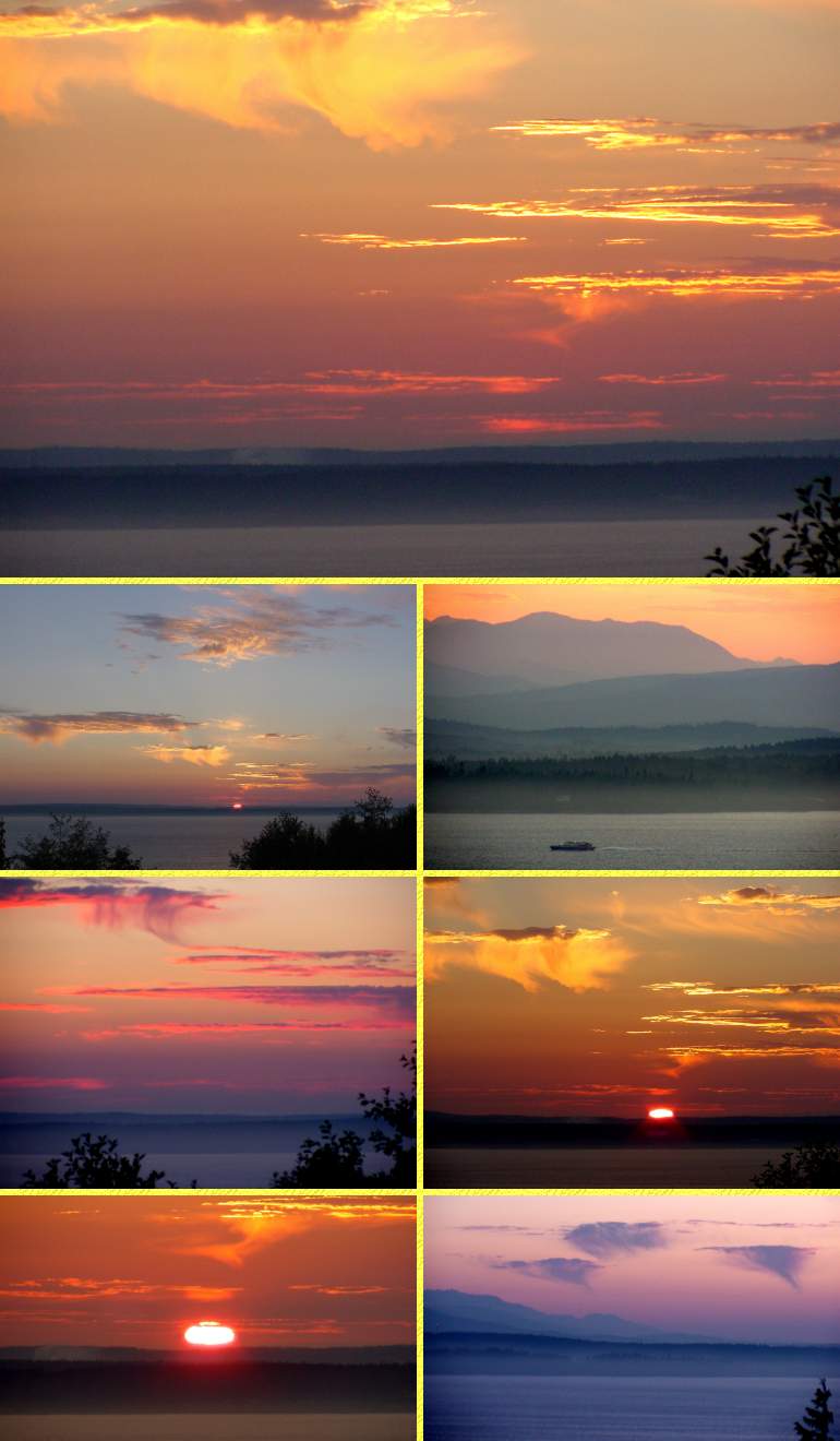 Hazy Sunset - August 12, 2001
(Click to enlarge)