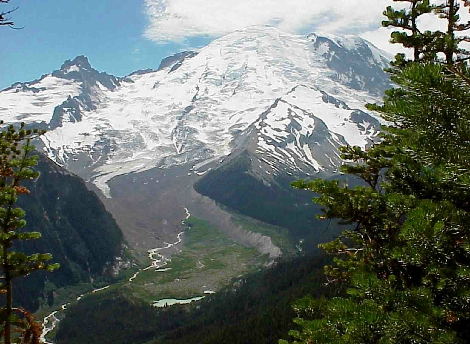 Mt. Rainier's Emmons Glacier - Enlarged