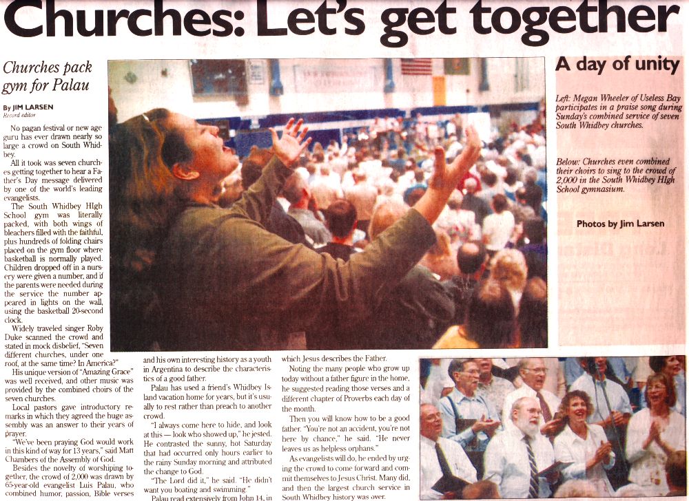 Front Page Newspaper Article - 6/21/00