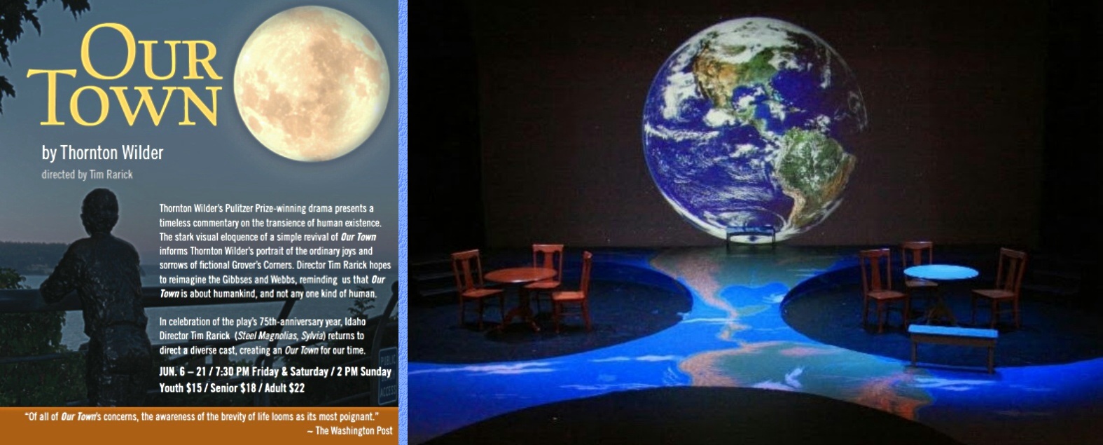 Poster and Set for "Our Town" at WICA - June, 2014