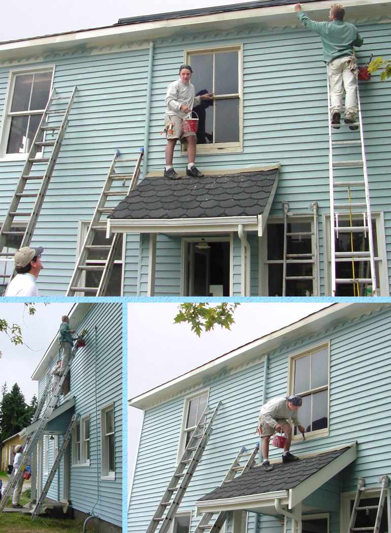 Phil's Summer Job as Painter - August 16, 2001
(Click to enlarge)