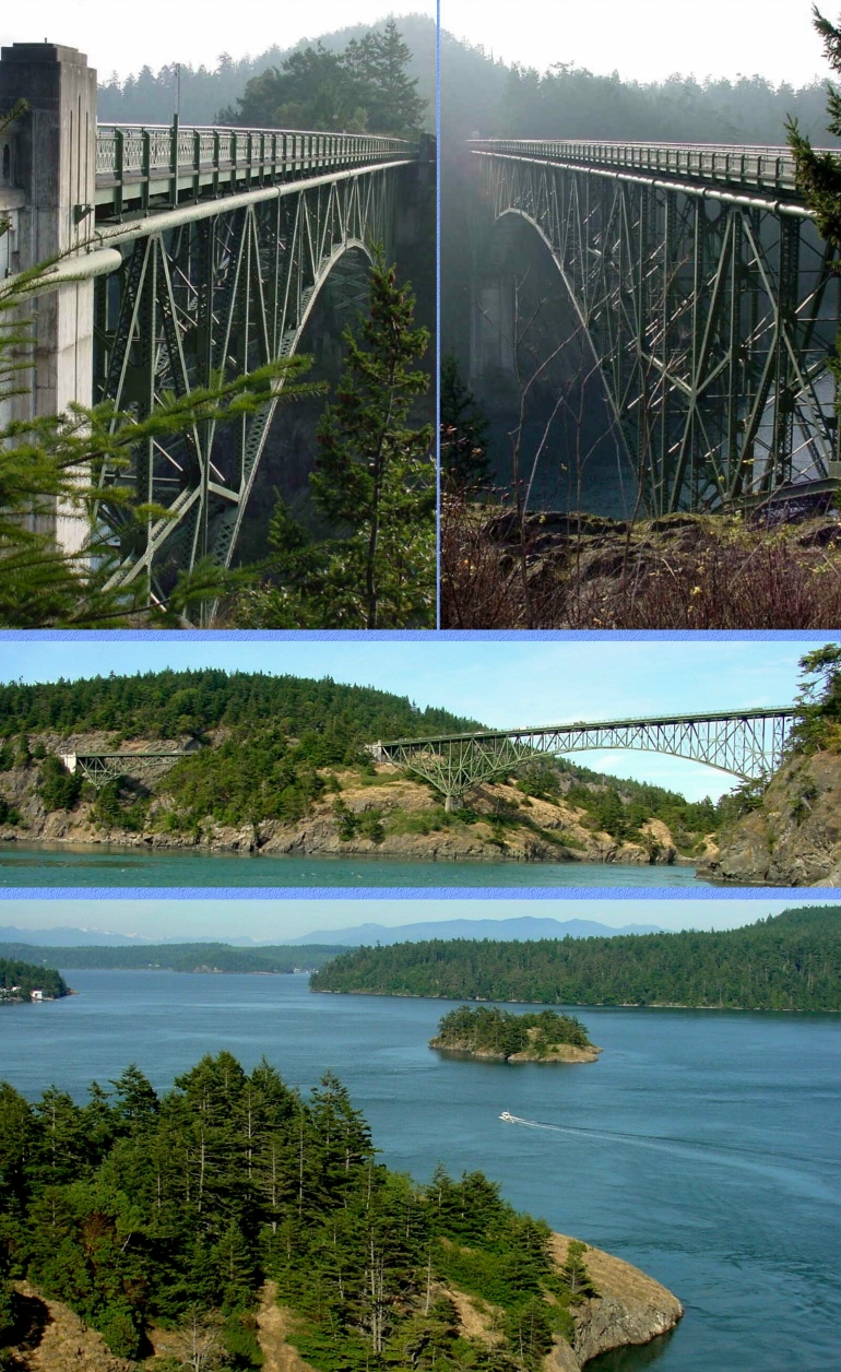 Deception Pass Bridge Photos - Upper Top -12/7/00