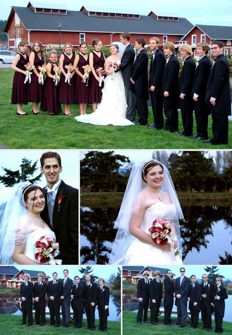 Constanze's Wedding Reception - 11/18/06
 First Pond Poses
( Click the photo collage to enlarge it... )