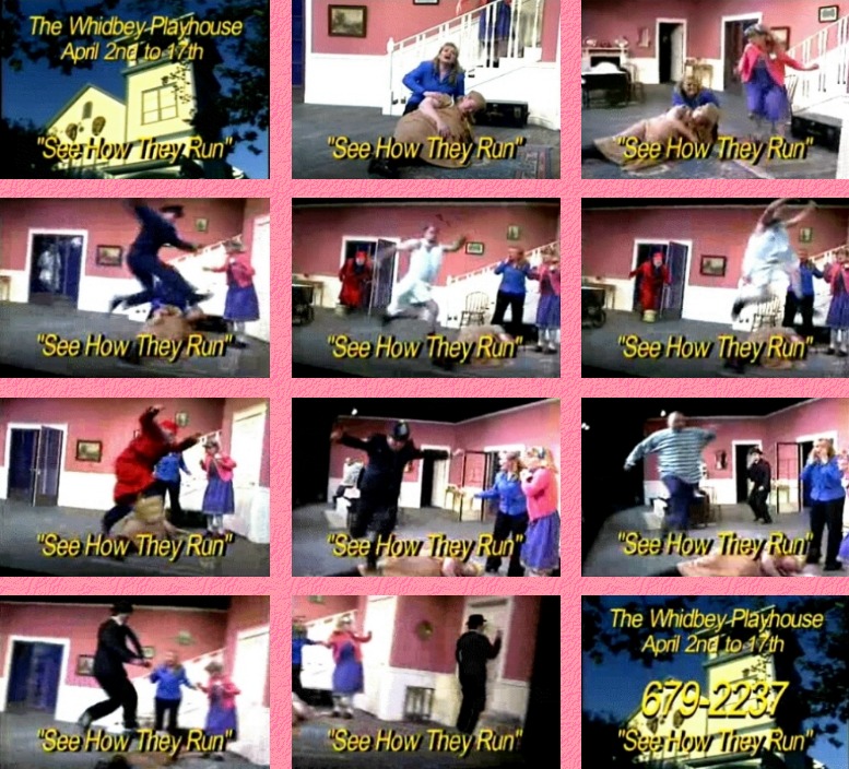 Still Captures from "See How they Run"Commercial