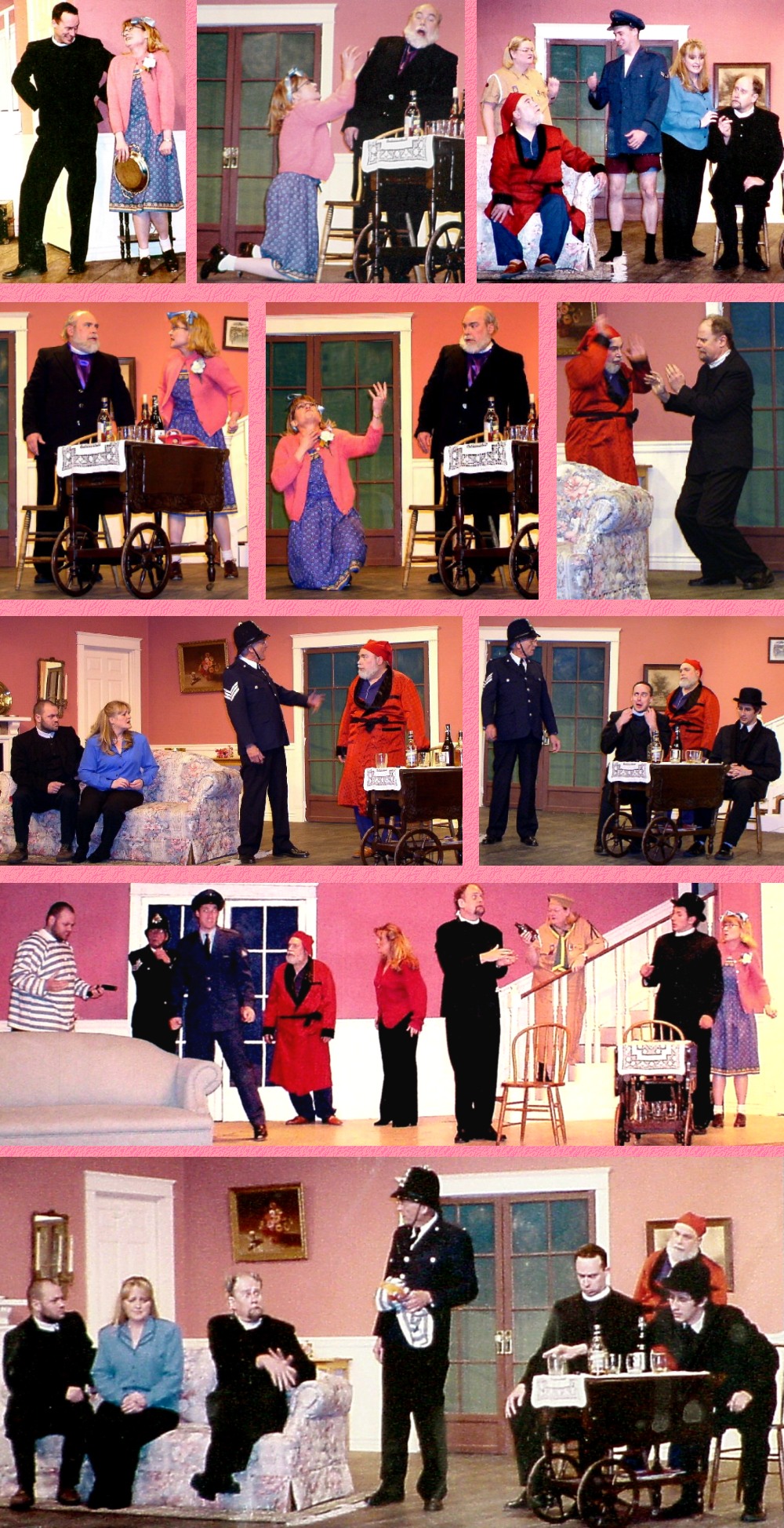 Scene Photos - "See How they Run" at Whidbey Playhouse - April, 2004
