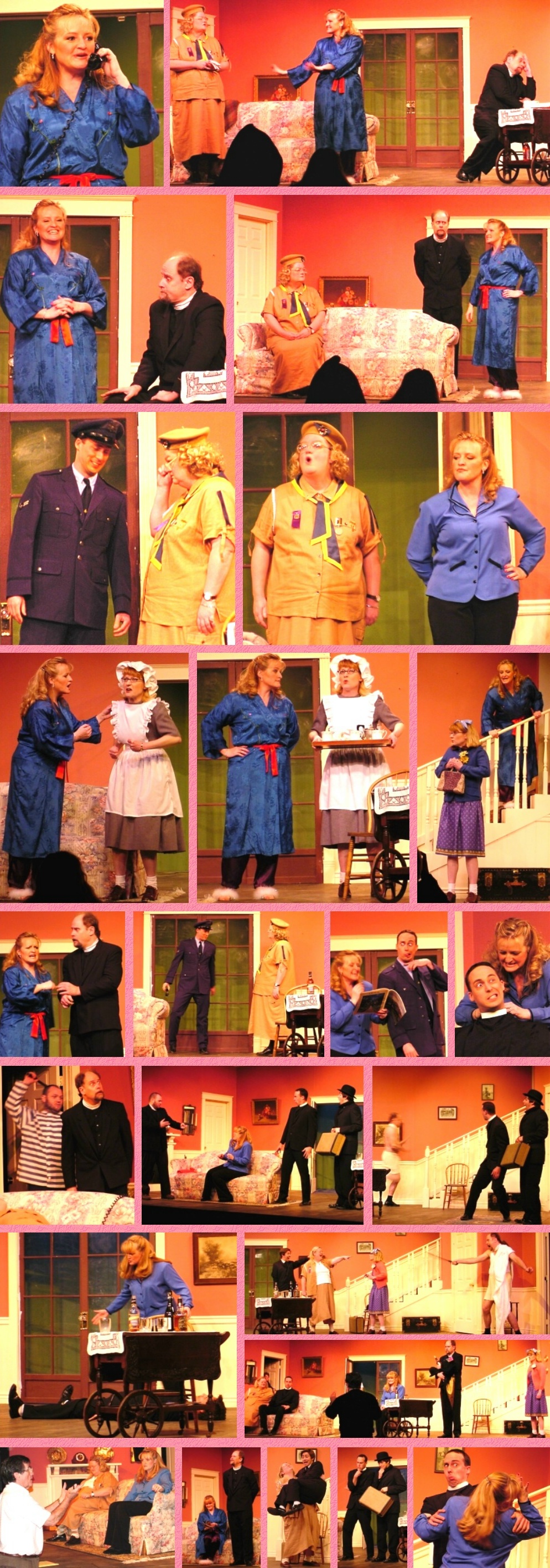 Scene Photos - "See How they Run" at Whidbey Playhouse - April, 2004