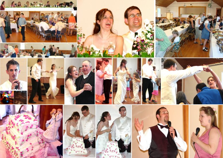 Wedding Reception of Ben and Michele Cutshall - 6/30/07
( Click the photo collage to enlarge it. )