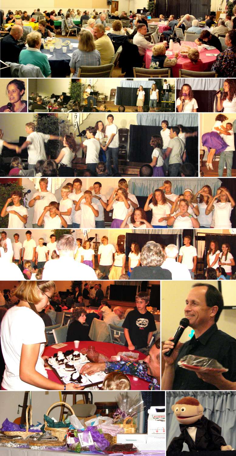 Glad Tidings Fund-Raiser Show
"Entertainment Through the Ages" - 8/25/07
( Click the photo collage to enlarge it.)