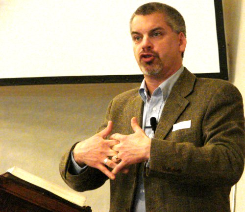Pastor Phil Stevenson preaching
"The Hope and the Resurrection of the Dead" - 4/12/09