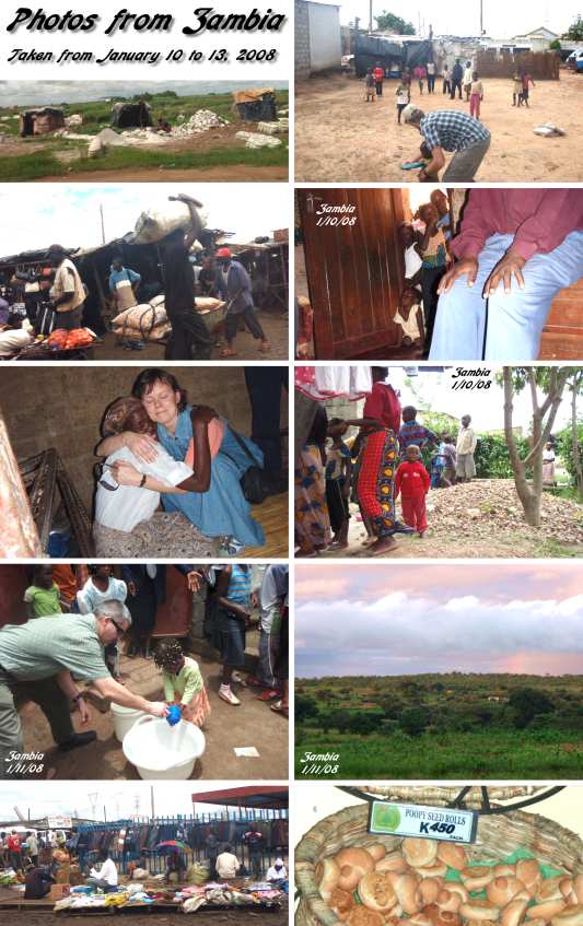 Photos from Zambia - 1/10/08 to 1/13/08
( Click this collage to enlarge it.... )