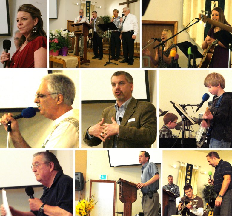 Sunday Service Scenes - April, 2009
( Click this collage to enlarge it... )