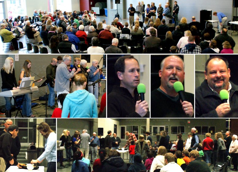 Good Friday Combined Service in Coupeville - 4/10/09
( Click the photo collage to enlarge it. )