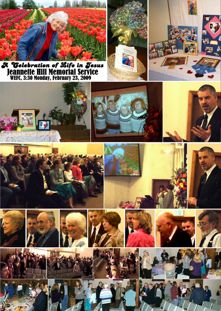 Jeannette Hill Memorial Service - 2/23/09
( Click this collage to enlarge it... )