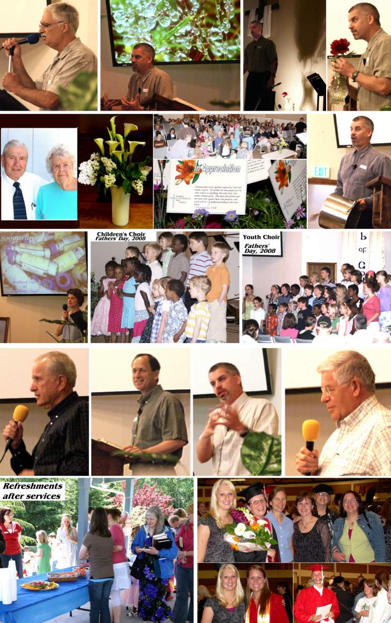 Sunday Service Scenes - June, 2008
( Click this collage to enlarge it... )