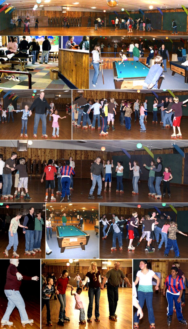 All-Church Roller Skating Party - 3/14/08
( Click the photo collage to enlarge it.)