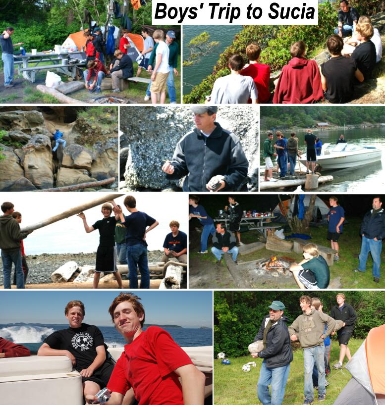 High School Boys' Trip to Sucia - 5/22/08 - 5/24/08