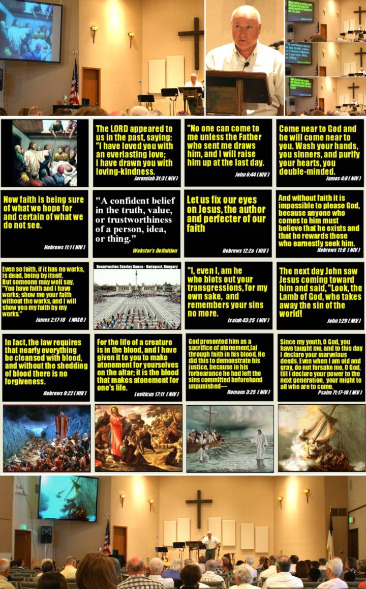 Chairman of the Board of Overseers Jim Walker preaching
"Which Is Easier?" - 8/15/10
( Click the collage to enlarge it... )