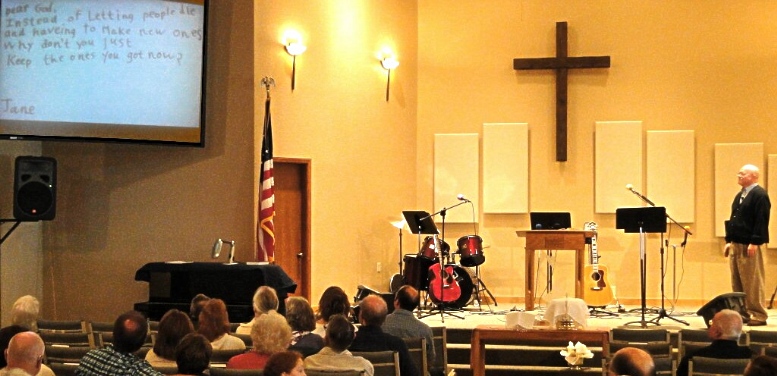 Pastor Charlie Worley preaching
"With Paul in the School of Prayer" - 10/2/11