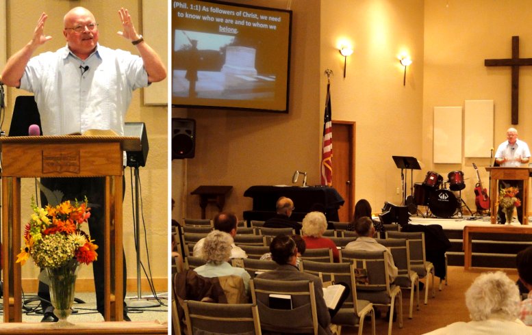Pastor Charlie Worley preaching
"The Little Letter that Lifts" - 9/18/11