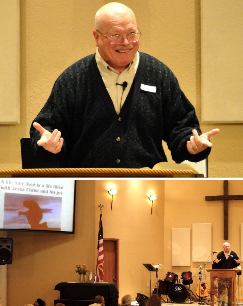 Pastor Charlie Worley preaching
"Fully Alive - Here and Now!" - 10/23/11