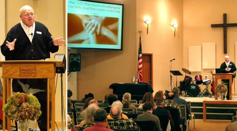 Pastor Charlie Worley preaching
"No Pain - No Gain" - 10/30/11