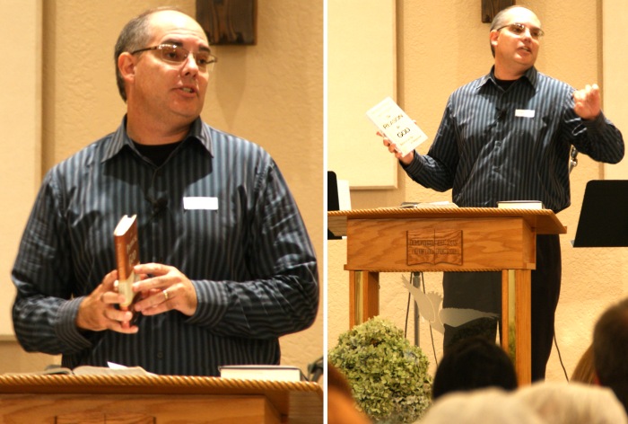 Pastor David recommending
 books by Timothy Keller - 9/26/10