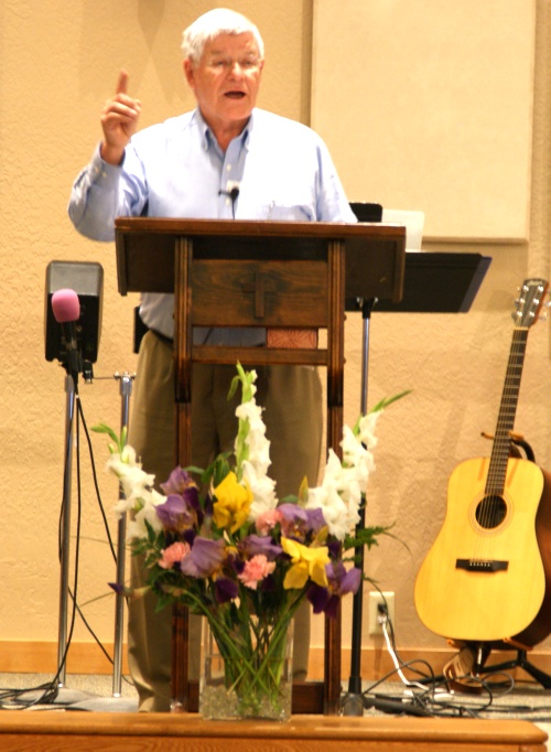 Pastor Dave Stevenson preaching
 "Becoming More Like Jesus in Serving" - 5/23/10