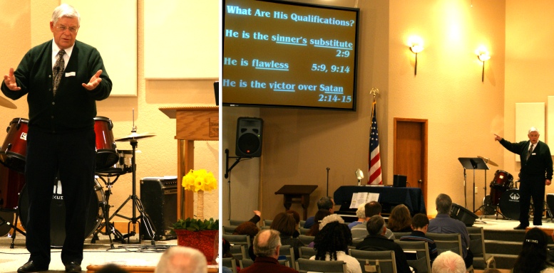 Pastor David Stevenson preaching
"Jesus Christ, Our Sufficient Sacrifice" - 4/10/11