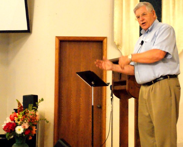 Pastor Dave Stevenson preaching
 "Enmity Replaced by Unity" - 7/12/09