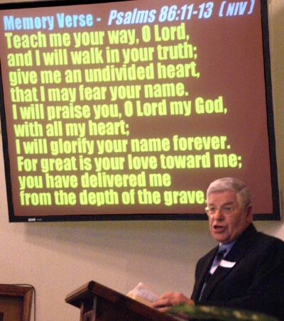 Pastor Dave Stevenson preaching
 "The Beauty of an Undivided Heart" - 5/4/08