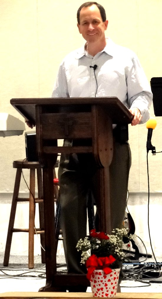 Pastor David preaching
"Changing Water to Wine" - 12/14/10