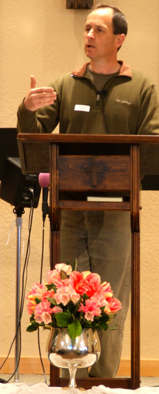 Pastor David preaching
"Making Blind Eyes See" - 4/25/10