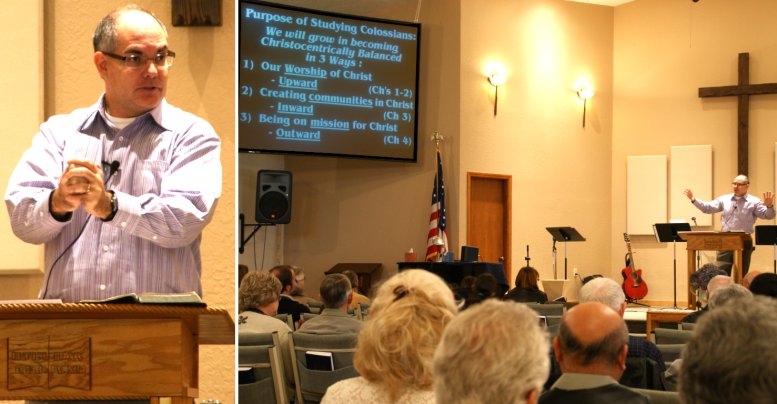 Pastor David Craig preaching
"Christocentric Living in an Anthropocentric World" - 11/28/10