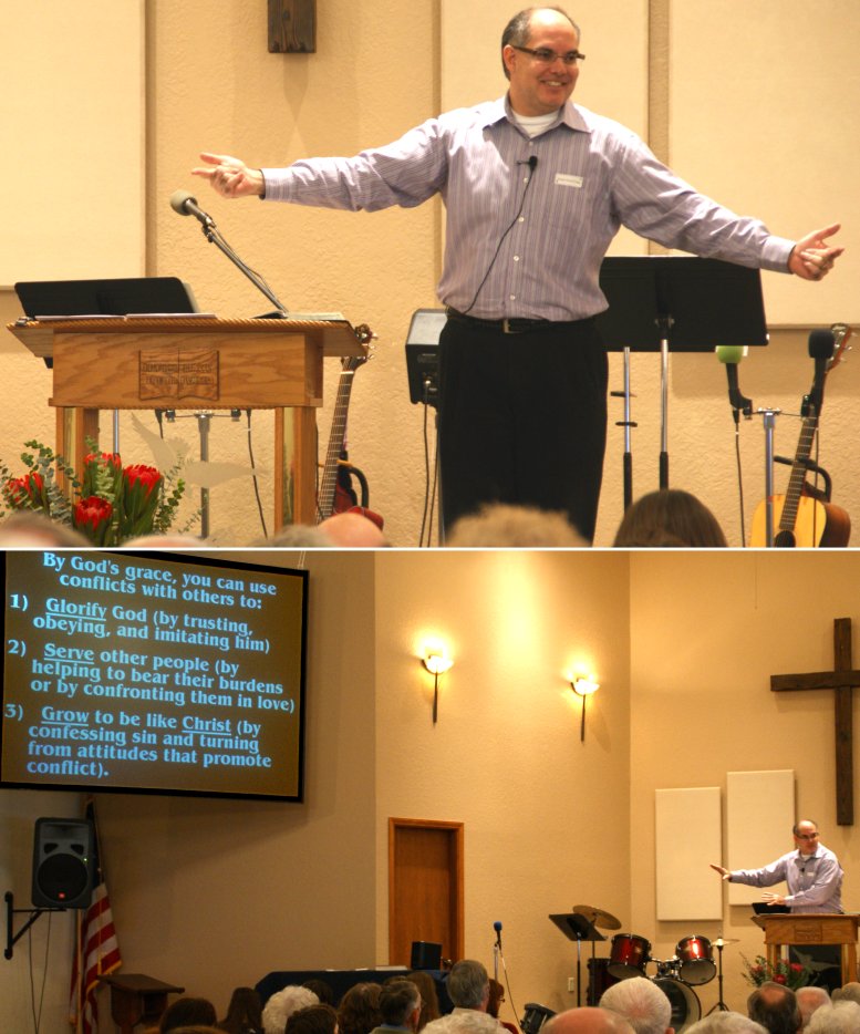 Pastor David Craig preaching
"Abiding Peace" - 1/16/11