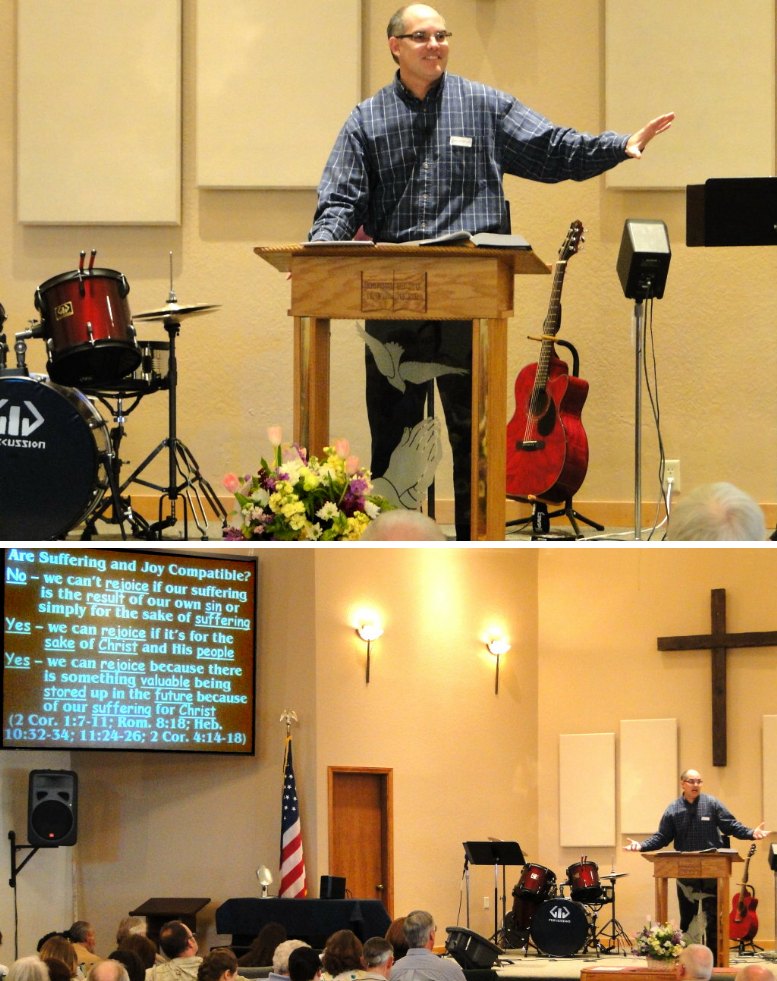 Pastor David Craig preaching
"Are Suffering and Joy Compatible?" - 5/22/11