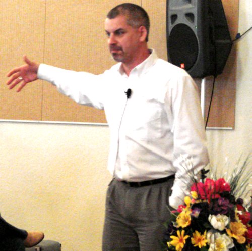 Pastor Phil Stevenson preaching
 "The Gospel and Racism" - 3/29/09