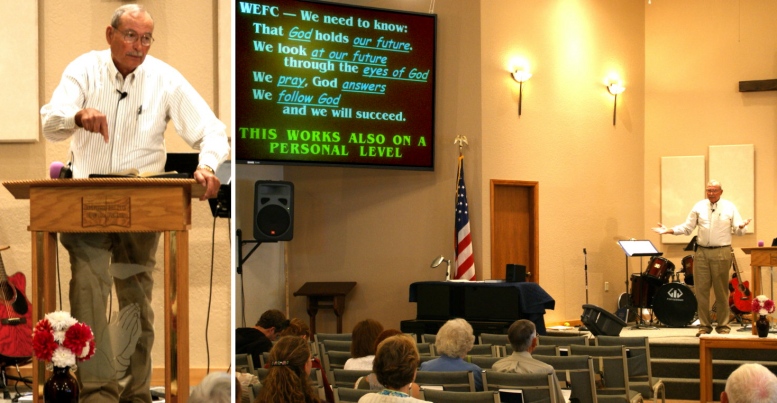 Ron Thomasson preaching
"Looking at Things Not Seen" - 8/14/11