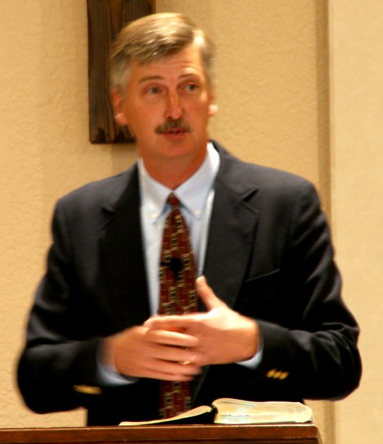 Guest speaker Tad Southard preaching
 "Standing Fast in Shifting Times" - 7/25/10