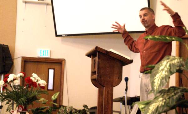 Pastor Phil Stevenson preaching
 "Authentic Christianity - What's at Stake?" - 5/11/08