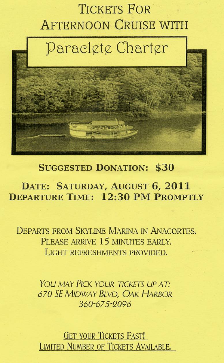 Pregnancy Care Clinic Cruise - 12:30 PM 8/6/11