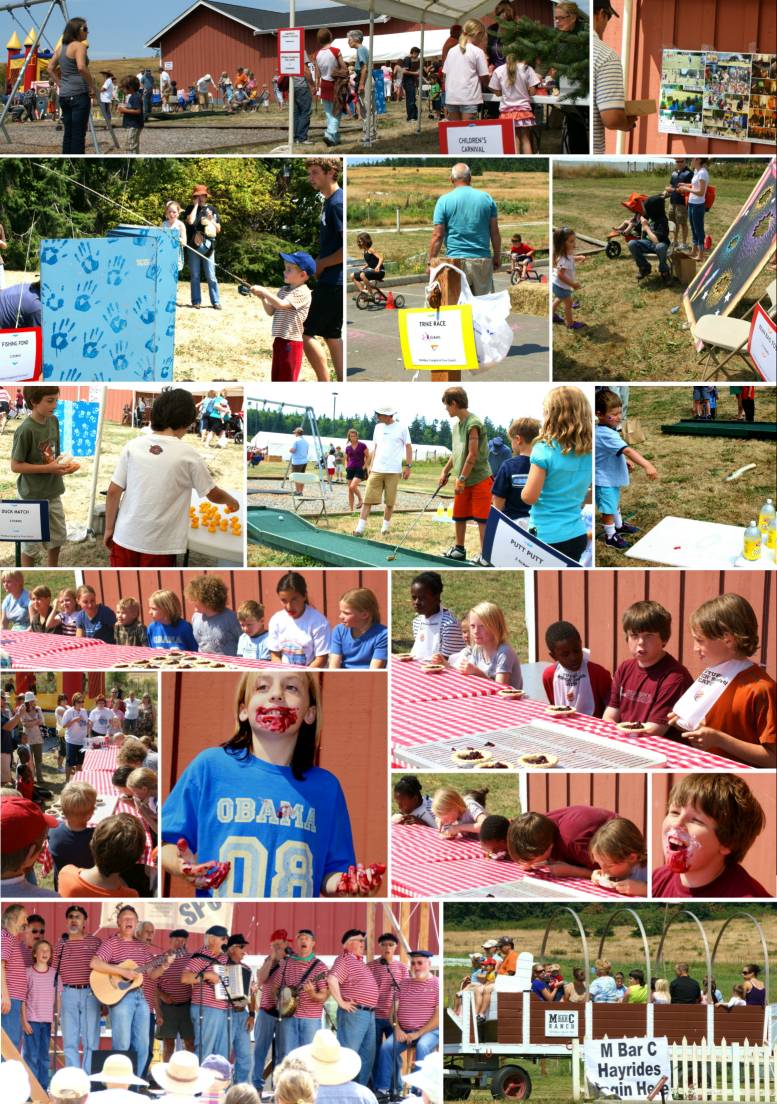 Loganberry Festival 2009 - Pie-Eating Contests - 7/25/09
( Click the photo collage to enlarge it... )